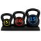 Best Choice Products 3-Piece Kettlebell Set with Storage Rack, Exercise Fitness Concrete Weights 5lb, 10lb, 15lb